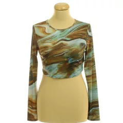 Shein mintás top