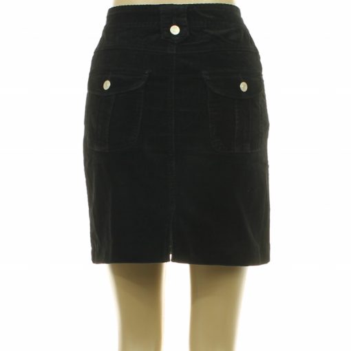 Fekete mikrokord szoknya