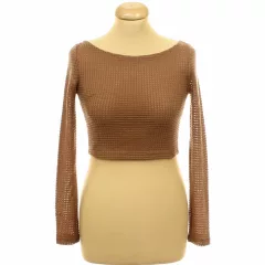 Shein barna kötött top