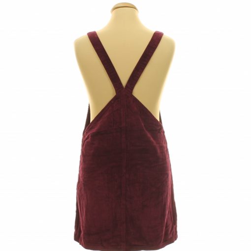 Topshop bordó kordbársony ruha