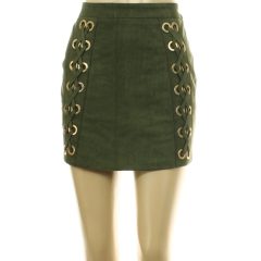 Boohoo zöld művelúr szoknya