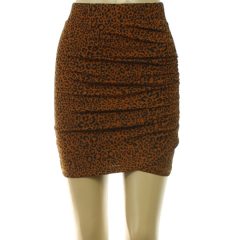 Stradivarius leopárdmintás barna szoknya