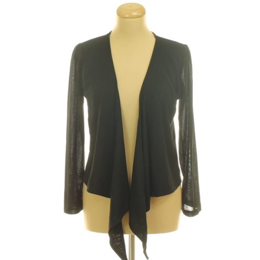 Fekete kötött kardigán