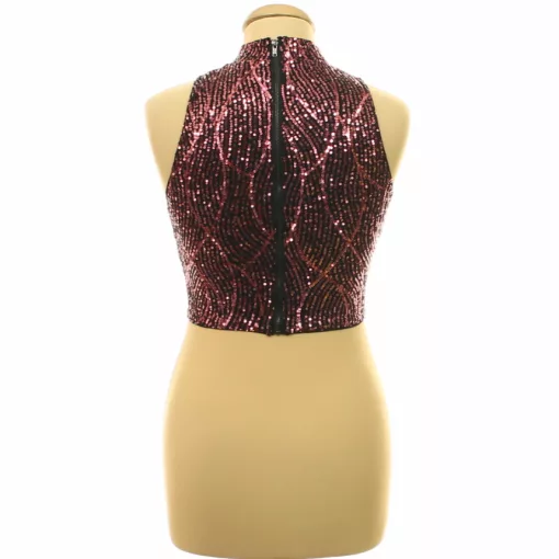 Shein rózsaszín flitteres top
