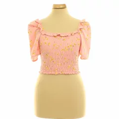 Miss Selfridge virágmintás rózsaszín top