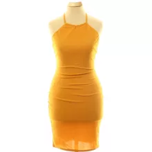 Missguided mustársárga miniruha