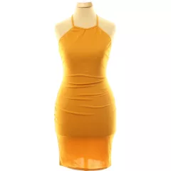 Missguided mustársárga miniruha