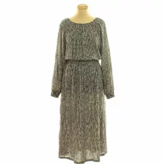 H&M mintás fekete ruha