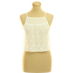 Forever21 hímzett fehér felső