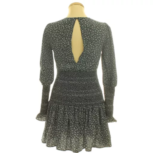 Topshop mintás fekete miniruha
