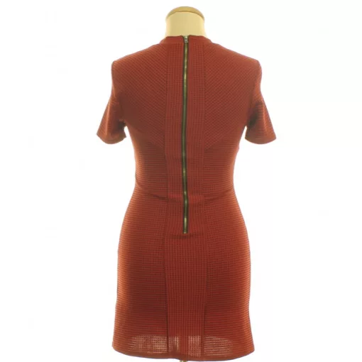 Topshop mintás bordó ruha