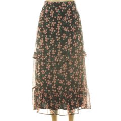 Papaya virágmintás szoknya