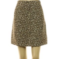 TU leopárdmintás barna szoknya