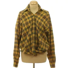 Shein kockás oversize blúz