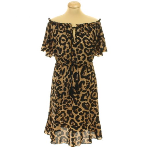 Shein leopárdmintás barna ruha