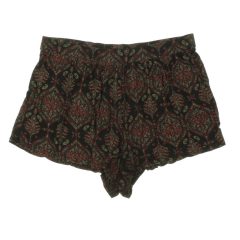 Boohoo mintás fekete rövidnadrág