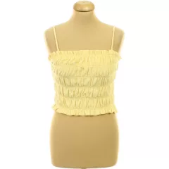 H&M sárga frottír top