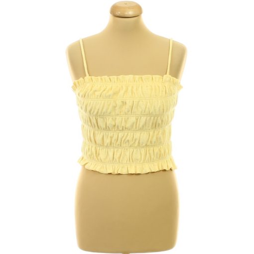 H&M sárga frottír top