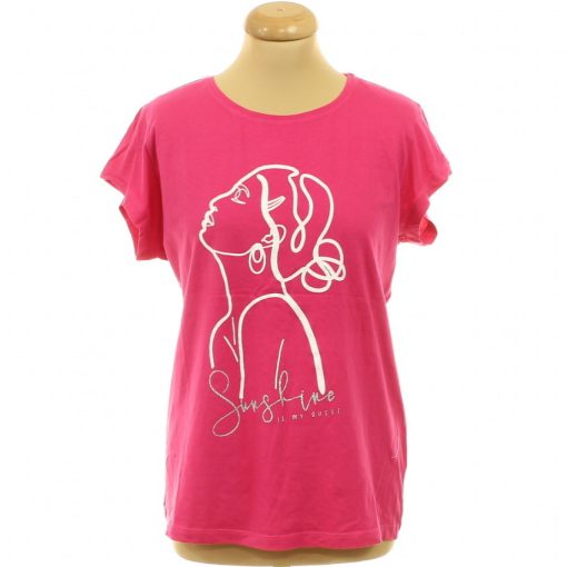 Laura Torelli mintás pink póló