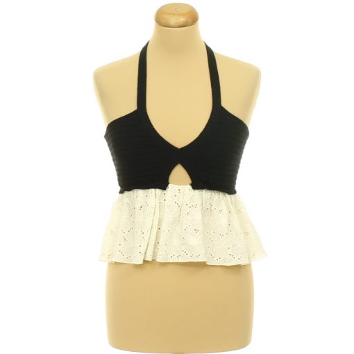 Zara madeirás-kötött top