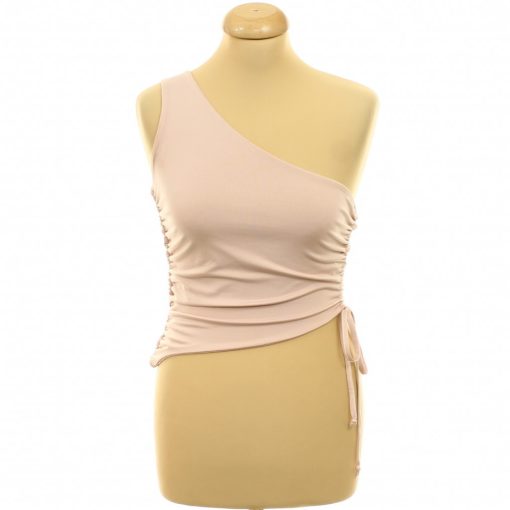 Shein ráncolt rózsaszín top