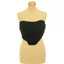 Pretty Little Thing fekete crop top