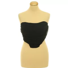 Pretty Little Thing fekete crop top
