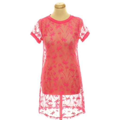 C&A pink strandruha