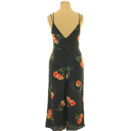 Topshop mintás fekete overál