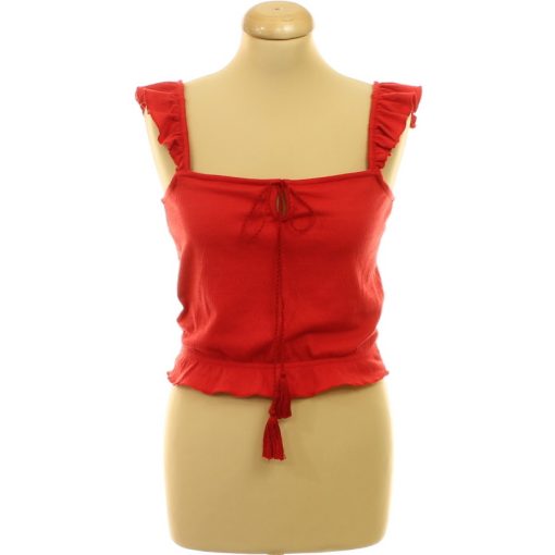 Missguided fodros piros top