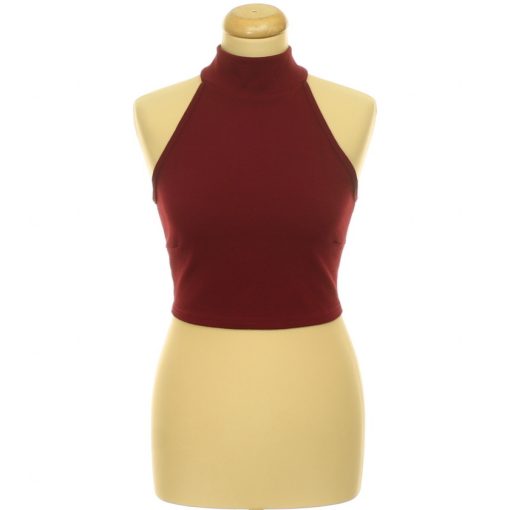 Boohoo bordó top