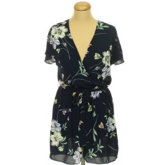 F&F virágmintás sötétkék overál