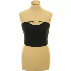 Shein strasszköves fekete top