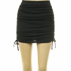 Divided ráncolt fekete szoknya