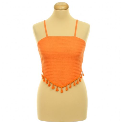 Shein narancssárga top