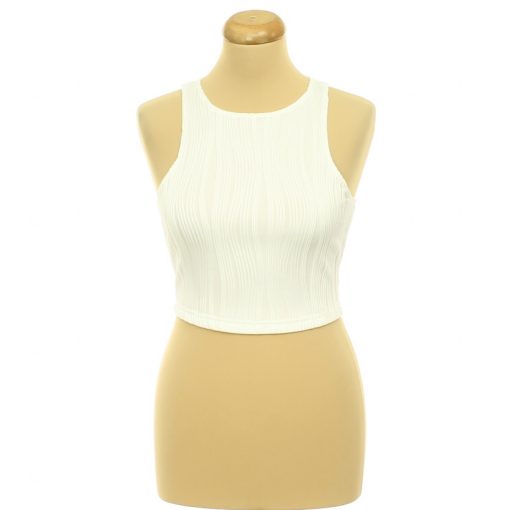 Shein mintás fehér top