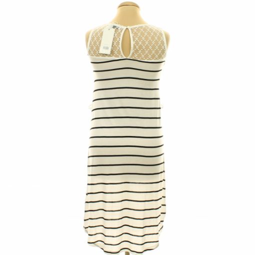 Sublevel csíkos fehér ruha