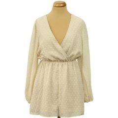 Shein krémszínű overál