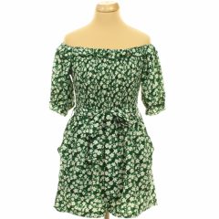 Boohoo virágmintás zöld overál