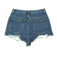 Pretty Little Thing szaggatott kék farmer short