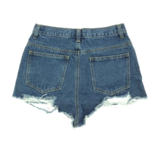 Pretty Little Thing szaggatott kék farmer short