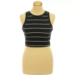 H&M csíkos fekete top