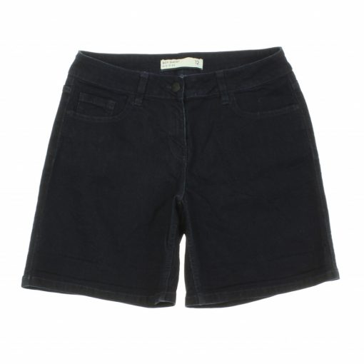 Next sötétkék felasztikus farmer short