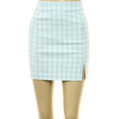 Fishbone kockás kék szoknya
