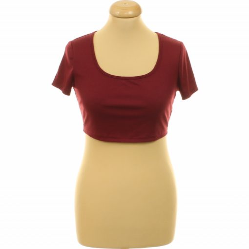 Shein bordó top