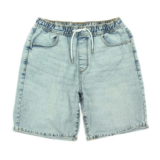 Fishbone koptatott férfi farmer short