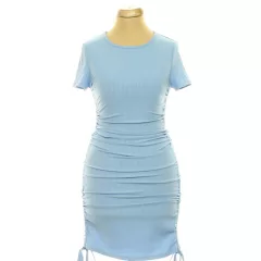 Shein ráncolt kék ruha