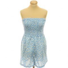 Shein virágmintás kék overál