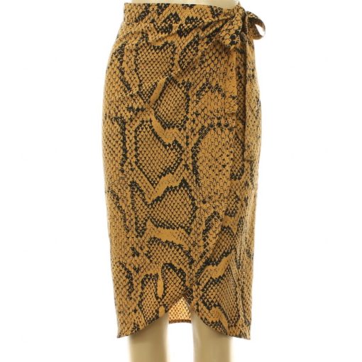 Boohoo kígyóbőrmintás lapszoknya