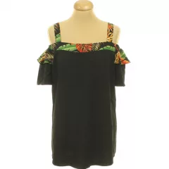 Shein mintás feket felső